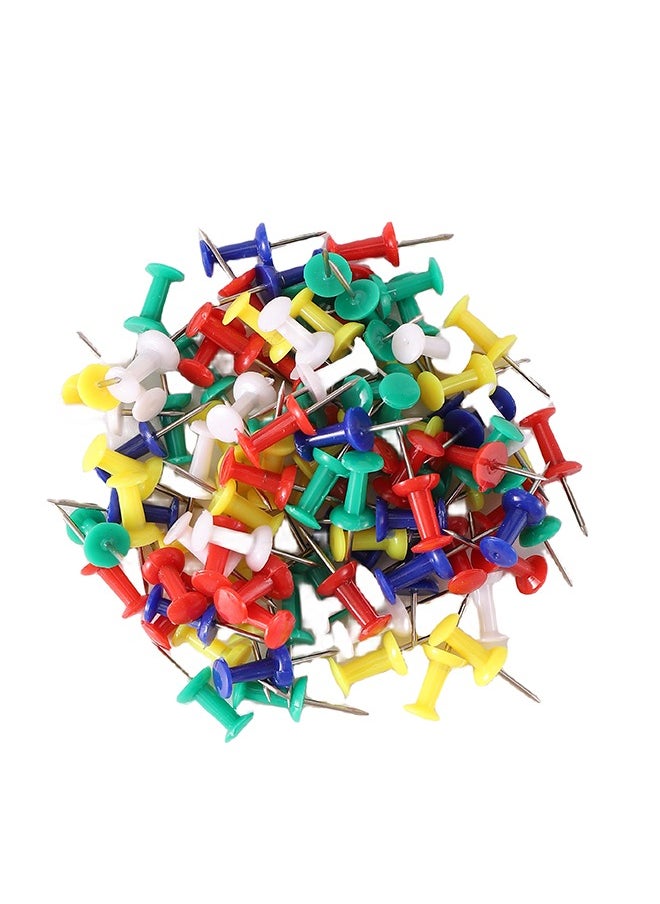 LAWAZIM Colored Push Pins - Assorted Colors Decorative Bulletin Board Tacks with Sharp Point and Secure Grip for Office and School Projects - Craft DIY Projects Scrapbooking and Classroom Activities  - Image 1