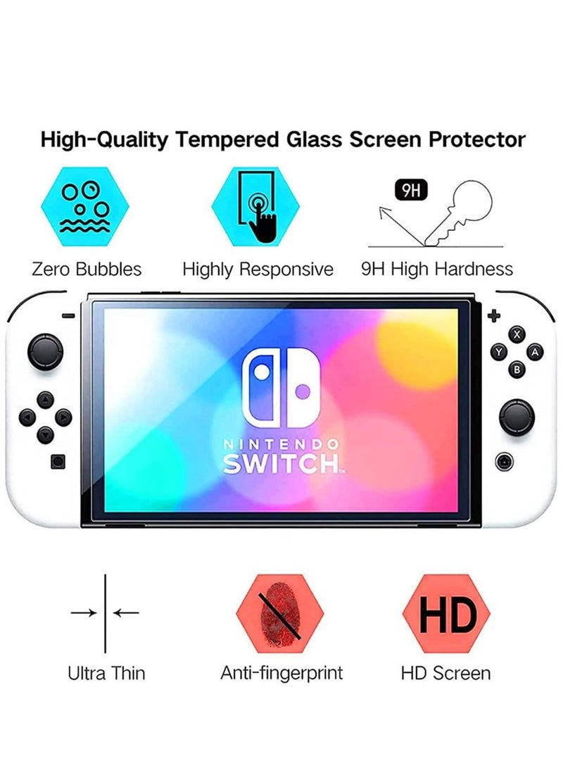 1Pcs Tempered Protective Glass for Nintendo Switch OLED Console 9H Premium Screen Protector Film  - Image 3