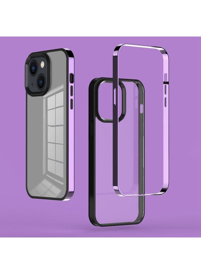 S-TOP Case For iPhone 14 3 in 1 Electroplated Frame Phantom Phone Case - Image 1