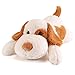 meowtastic Brown White Dog Weighted Stuffed Animals 22 Inch 45 Pounds Weighted Plush Dog Stuffed Animals Big Stuffed Dog Plush Pillow Cute Plush Toys Gifts for Kids Adults 22 45 lbs - Image 2