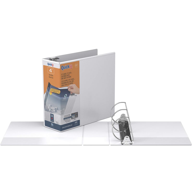 QuickFit Quick Fit D-Ring View Binders (Stride), White, 4 Inch (87060) - Image 2
