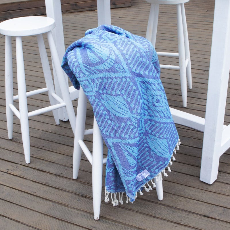 ANEMOSS Sail Patterned Turkish Peshtemal, 100% Cotton, Free of Microfiber, Synthetic and Polyester, Soft, Quick Dry, Versatile Beach, Pool and Bath Peshtemal, for Kids and Adults, 39x70 inch - Image 5