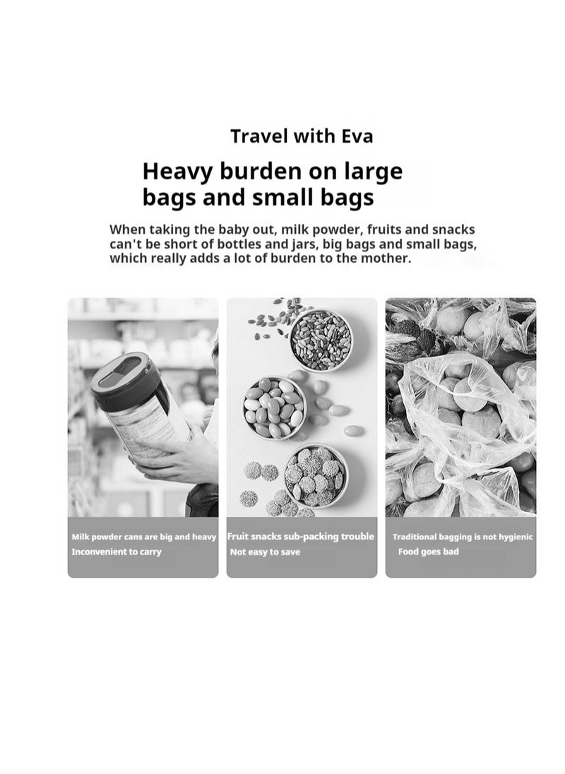 Generic Reusable Formula Dispenser Milk Powder Baby Food Box Blend Container, Travel Milk Containers, Outdoor Baby Picnics, Milk Powder, Snacks, Candy, Portable Fruit Containers (Large)  - Image 4