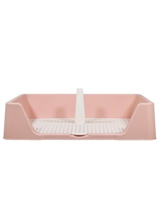 Dog potty tray with Column design, Detachable grid, Leak-proof and Durable plastic toilet, 50 cm pet toilet for medium & large dogs, Raised fence and Ideal for indoor/outdoor use, (Pink) - pzsku/ZFD8D49D346F2E8AEA7ACZ/45/1743184900/3fa3e591-31e1-401a-a6a9-2039320b61a2