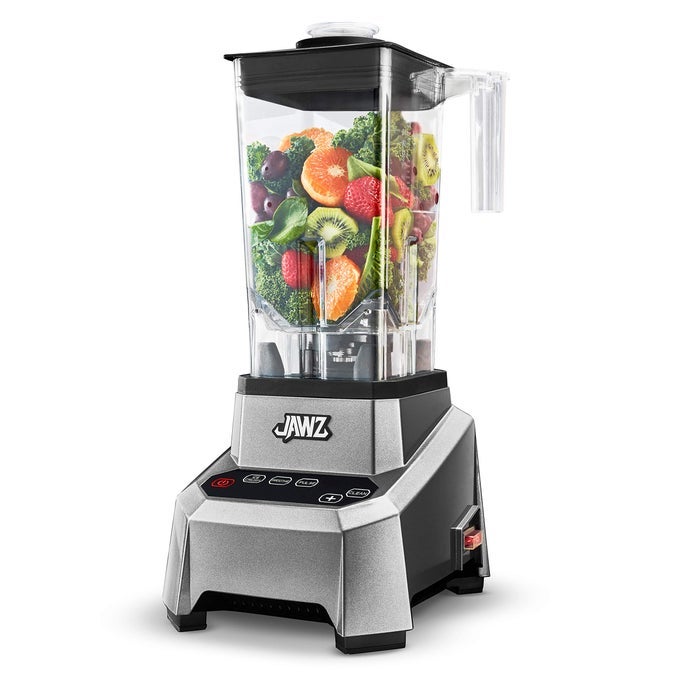 HIGH PERFORMANCE BLENDER 64 OZ PROFESSIONAL GRADE COUNTERTOP BLENDER JUICER SMOOTHIE OR NUT BUTTER MAKER PRECISION SMART TOUCH VARIABLE SPEED STAINLESS STEEL BLADES SILVER