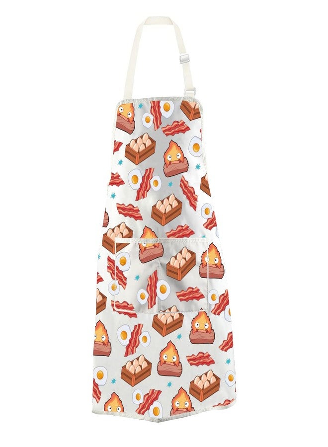 WCGXKO Calcifer Kitchen Apron Japanese Anime Inspired Gift Anime Calcifer Gift (Calcifer Apron) - Image 1