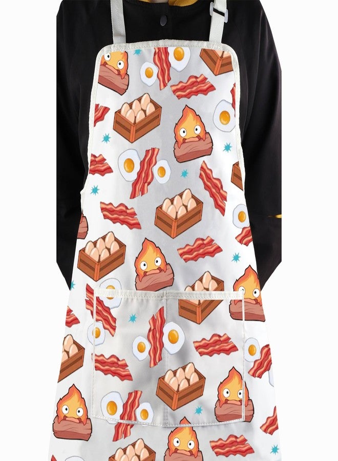 WCGXKO Calcifer Kitchen Apron Japanese Anime Inspired Gift Anime Calcifer Gift (Calcifer Apron) - Image 5