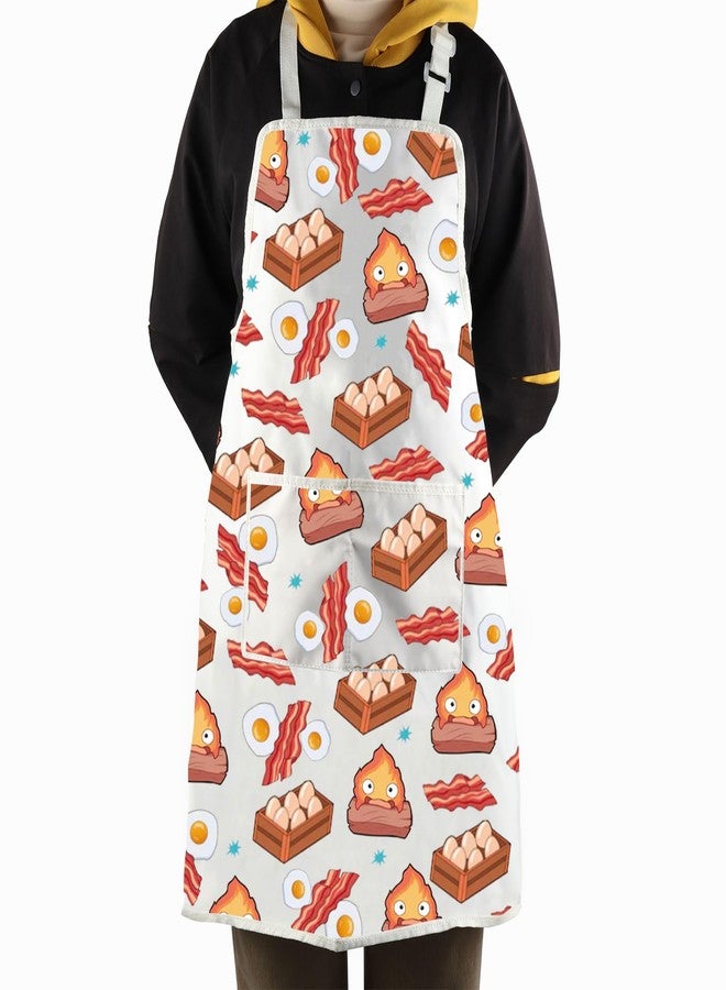 WCGXKO Calcifer Kitchen Apron Japanese Anime Inspired Gift Anime Calcifer Gift (Calcifer Apron) - Image 3