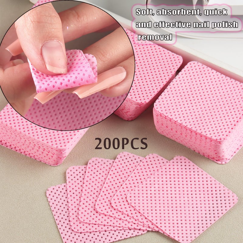 FSpronail Pump Dispenser 180ml Metal Push Down 200Pcs Lint Free Nail Wipes Alcohol Eye Makeup Remover Empty Bottle for Nail Polish Remover - Image 4