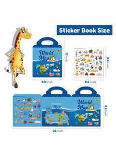 KASTWAVE Reusable Sticker Books for Kids, Toys for 2 5 Year Old Girls Boys Birthday Gifts Toddler Toys Learning Stickers for Kids Toys Journal Paper Stickers Scrapbooking Stationery Sticker  - Image 2