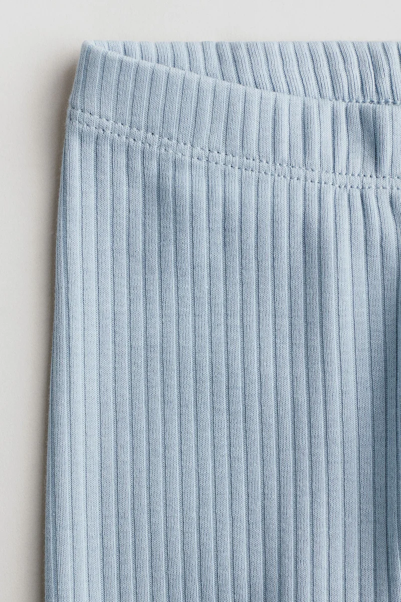 H&M Ribbed cotton leggings