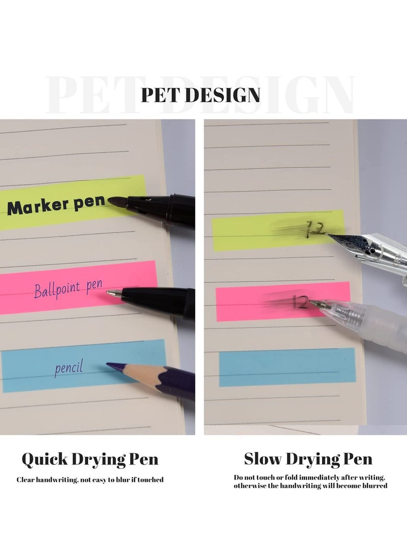 Sticky Index Tabs File Tabs, 400Pcs File Writable Index Tabs, Book Marker Sticky Notes Tabs Labeling and Organizing Documents, Papers, File Folders, Books(5 Colours)