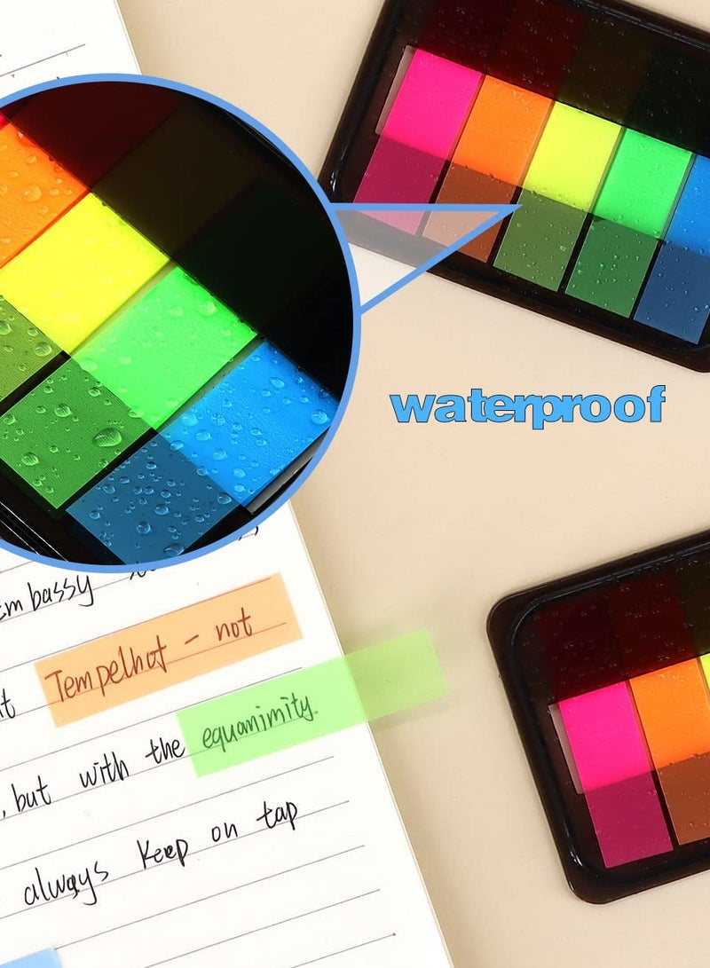 Sticky Index Tabs File Tabs, 400Pcs File Writable Index Tabs, Book Marker Sticky Notes Tabs Labeling and Organizing Documents, Papers, File Folders, Books(5 Colours)