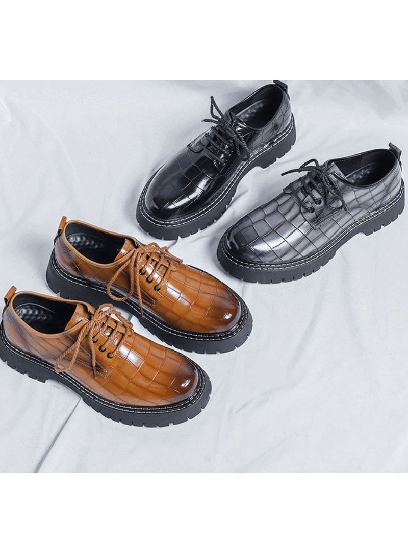 Warrior - Versatile Retro Casual Leather Shoes - Image 1