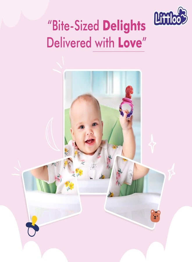 Littloo Silicone Fruit/Food Nibbler for Infant and Baby | Multicolor | BPA Free - Image 2