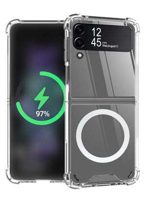 Ten tech Magnetic Clear Case Designed Samsung Galaxy Z Flip 3 – Compatible with MagSafe Charger, Support Magnetic Car Mount Wireless Charging, Soft Press Buttons Scratch Resistant – ten tech - pzsku/ZFD8DC401F068DC068806Z/45/_/1709974608/9af10102-5f69-4203-ad01-1161c7ba474b