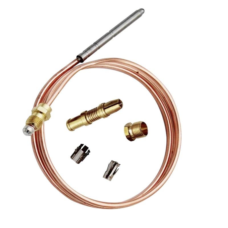 Universal Thermocouple 24-Inch 600mm Snap-Fit Copper Lead - Seamless Installation Replacement Thermocouple for Gas Furnace - Automatic Gas Shutoff Safety Pilot Burner for HVAC Systems - Image 4