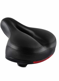 Generic Comfortable Men Women Bike Seat, Seat Replacement with Dual Shock Absorbing Ball Wide Memory Foam Bicycle Mounting Wrench  - Image 1