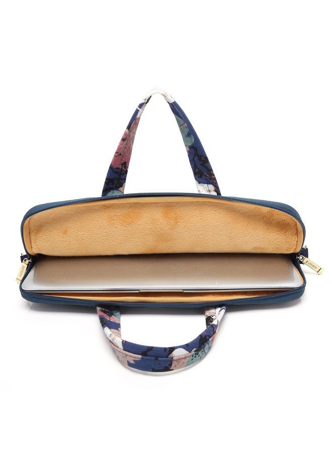 KAYOND Watercolor orchid Patten Canvas Laptop Shoulder Messenger Bag Case Sleeve for 15 Inch Laptop Macbook Pro 15.4 Case Laptop Briefcase 15.6 Inch - Image 5