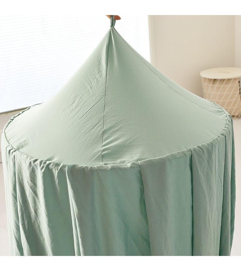 Green Princess Mosquito Net Bed Canopy with Window Curtain Machine Washable Room Decor - Image 5