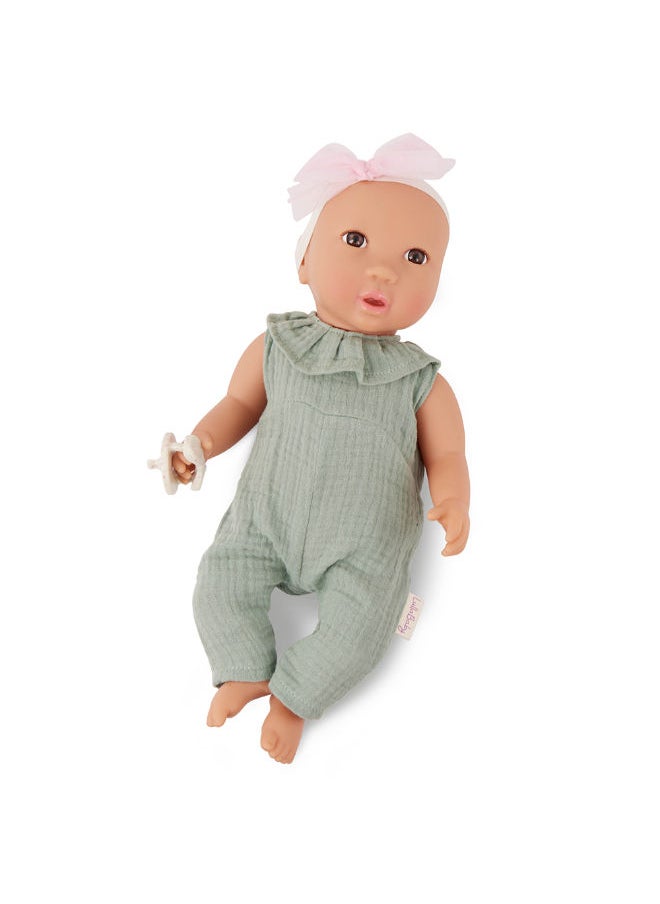 Lullababy 14" Baby Doll In Green Jumper  - Image 2