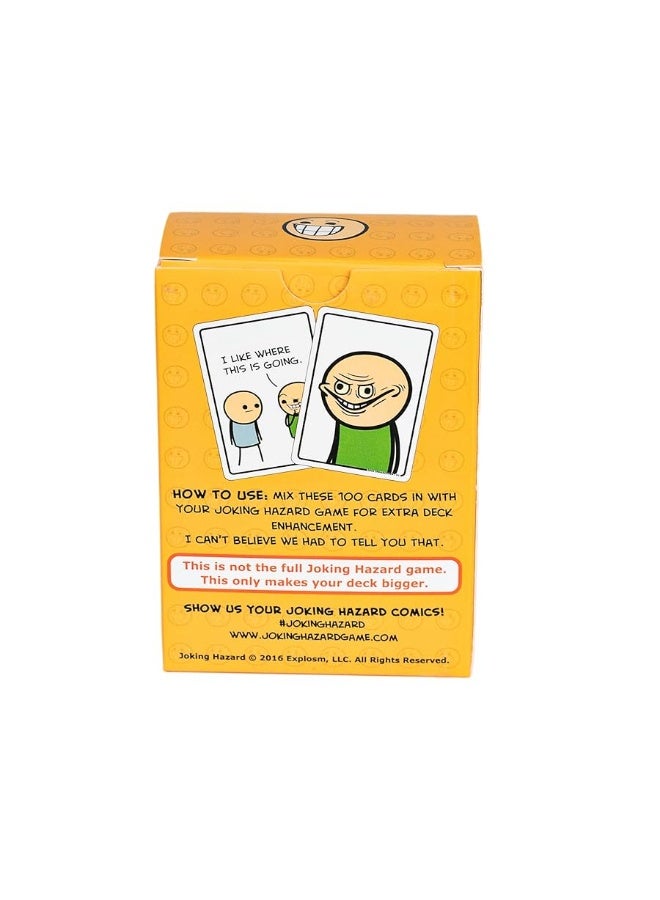 Joking Hazard تعزيز المجموعة #1 - التوسعة الأولى من لعبة بطاقات بناء الكوميديا Joking Hazard - لعبة الحفلات من Cyanide and Happiness لـ 3-10 لاعبين، برتقالي، متوسط - Image 2