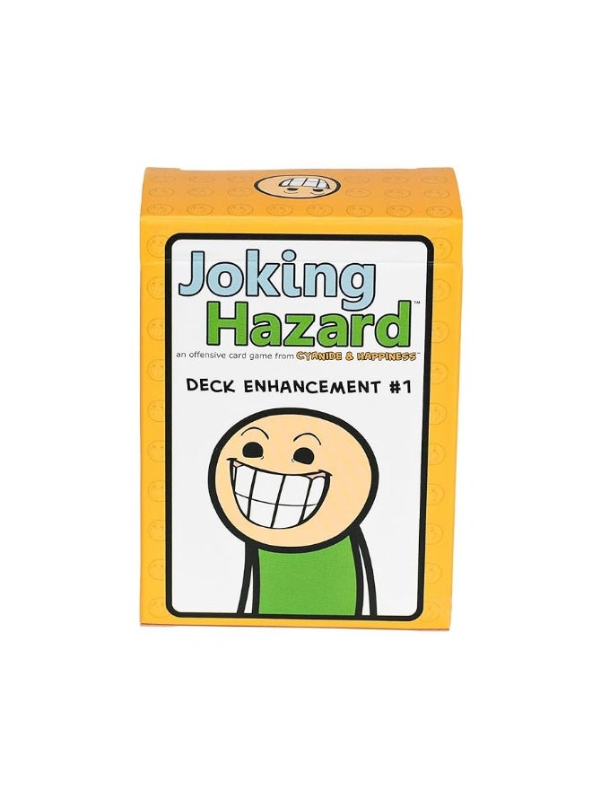 Joking Hazard تعزيز المجموعة #1 - التوسعة الأولى من لعبة بطاقات بناء الكوميديا Joking Hazard - لعبة الحفلات من Cyanide and Happiness لـ 3-10 لاعبين، برتقالي، متوسط - Image 1