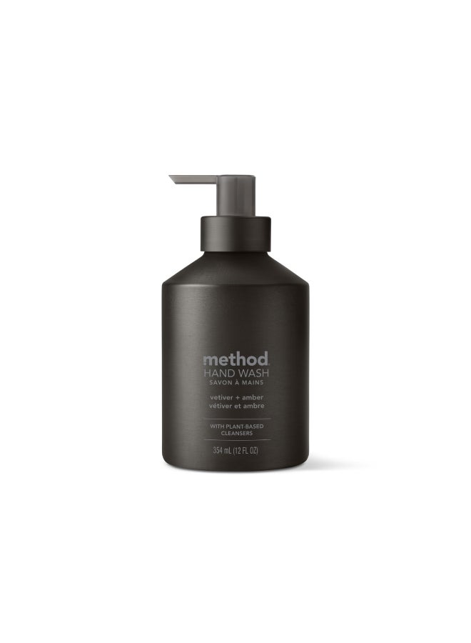 Method Gel Hand Soap Vetiver Amber Reusable Black Aluminum Bottle 12 oz Pack of 3 - Image 2