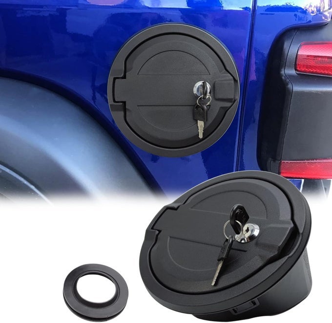 Jl Gas Cap Cover Locking Fuel Filler Door Tank Cap Cover With Lock