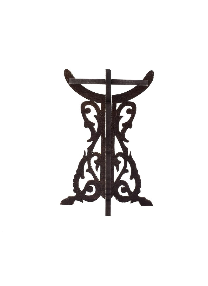 Gopinath Autolink Gopinath Autolink Fresh Handmade Wooden Candle StandDiya Standdiwa Stand for Diwali Home Temple Pooja Room Festival decore Gifts Item Wood Brown with Gift Item Brown Pack of 2  - Image 4