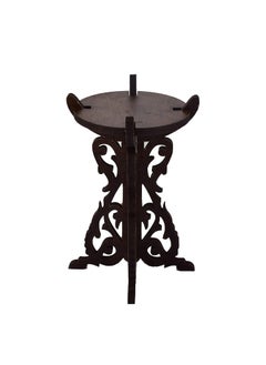 Gopinath Autolink Gopinath Autolink Fresh Handmade Wooden Candle StandDiya Standdiwa Stand for Diwali Home Temple Pooja Room Festival decore Gifts Item Wood Brown with Gift Item Brown Pack of 2  - Image 3