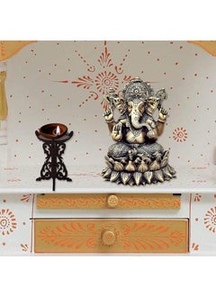Gopinath Autolink Gopinath Autolink Fresh Handmade Wooden Candle StandDiya Standdiwa Stand for Diwali Home Temple Pooja Room Festival decore Gifts Item Wood Brown with Gift Item Brown Pack of 2  - Image 5