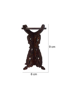 Gopinath Autolink Gopinath Autolink Fresh Handmade Wooden Candle StandDiya Standdiwa Stand for Diwali Home Temple Pooja Room Festival decore Gifts Item Wood Brown with Gift Item Brown Pack of 2  - Image 2