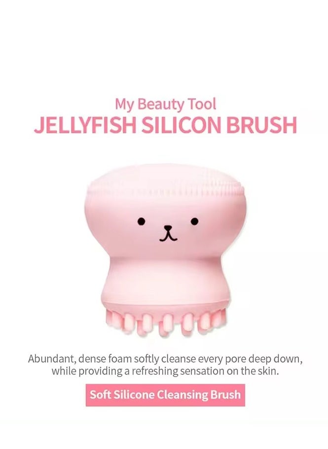 Prime by javaudan Face Scrubber Cleansing Brush Face Exfoliator Brush Octopus Shape Facial Cleansing Brush, Small Silicone Facial Cleanser Exfoliating Scrubber Face Washing Brush Deep Pore Cleaning for Skin Care  - Image 5