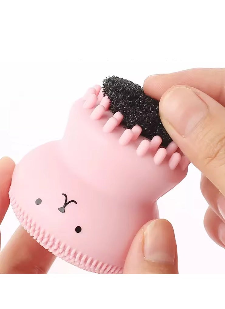 Prime by javaudan Face Scrubber Cleansing Brush Face Exfoliator Brush Octopus Shape Facial Cleansing Brush, Small Silicone Facial Cleanser Exfoliating Scrubber Face Washing Brush Deep Pore Cleaning for Skin Care  - Image 4