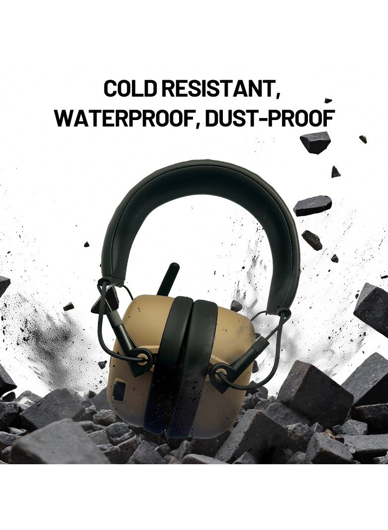 Protection Headphone Intercom tactical headphone Sound insulation Noise Reduction  Rechargeable Bluetooch  - Image 2