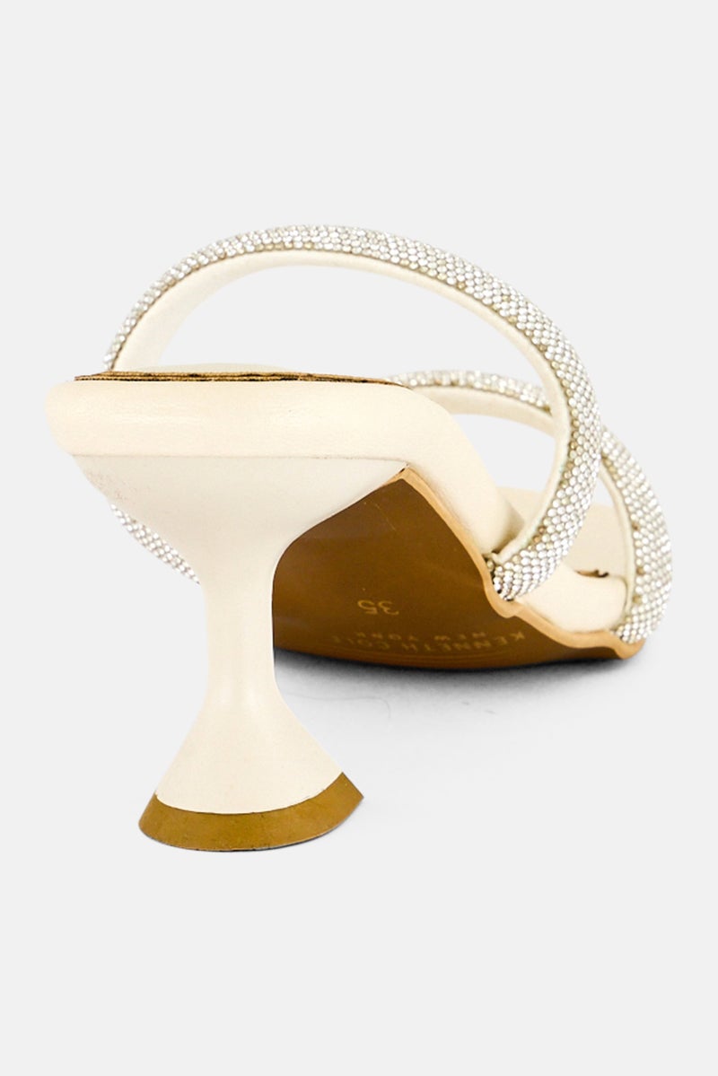 Kenneth Cole Women Slip On Sandals, Beige - Image 3