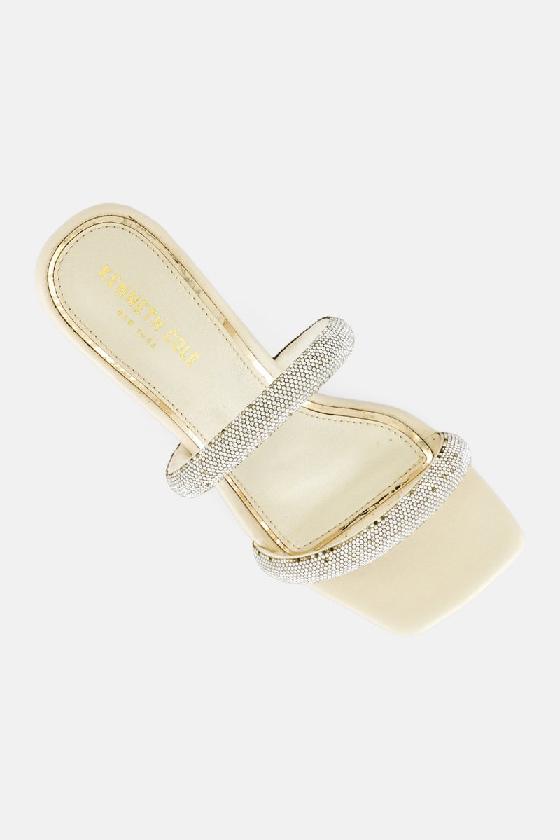 Kenneth Cole Women Slip On Sandals, Beige - Image 4