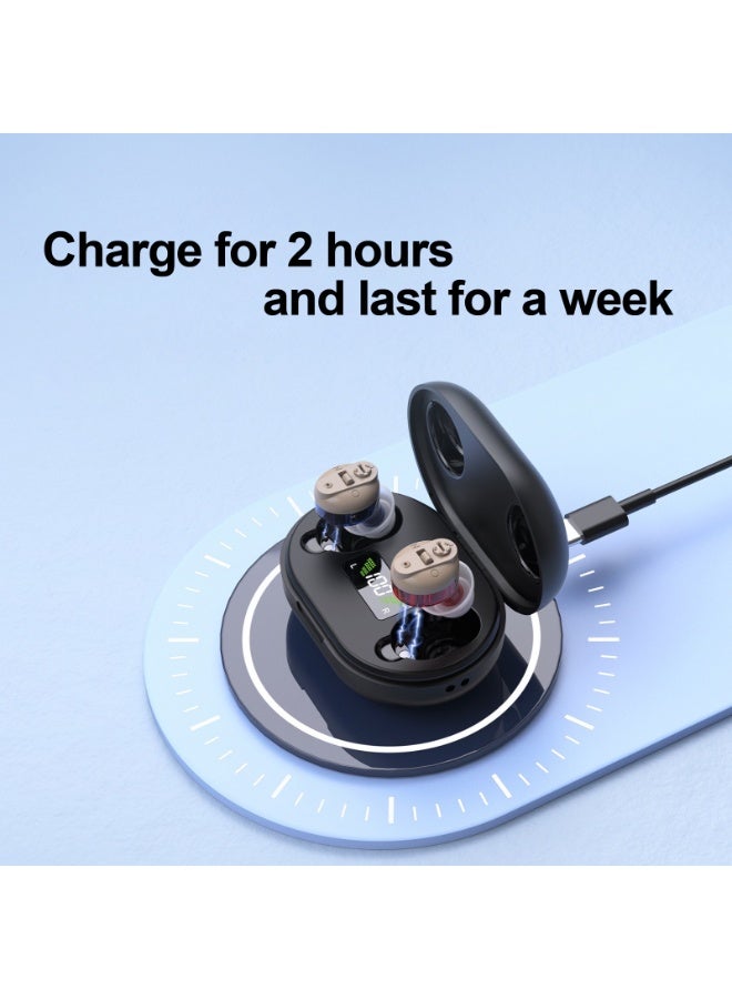 general Hearing aids, invisible sound amplifier for the elderly, digital display, rechargeable warehouse accessories - Image 3