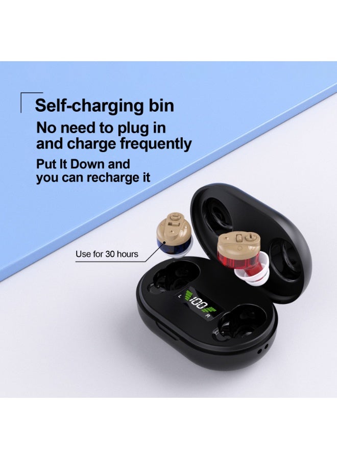 general Hearing aids, invisible sound amplifier for the elderly, digital display, rechargeable warehouse accessories - Image 2