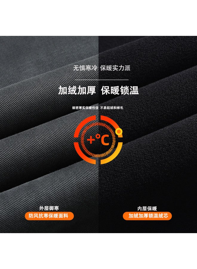 Fapai Winter Fashion Wide-leg Casual Pants Loose Denim-like Trend Straight-leg Scimitar Pants - Image 5