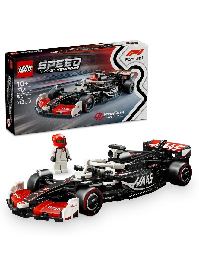 LEGO LEGO Speed Champions MoneyGram Haas F1 Team VF-24 Race Car 77250 Building Set (242 Pieces)  - Image 1