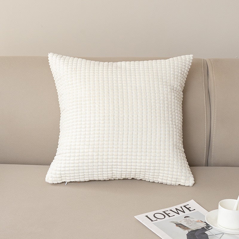 Nordic Simple Solid Color Pillow Corduroy Corn Kernels Home Living Room Bedroom Pillow Case Model Room Sofa Cushion - Image 4
