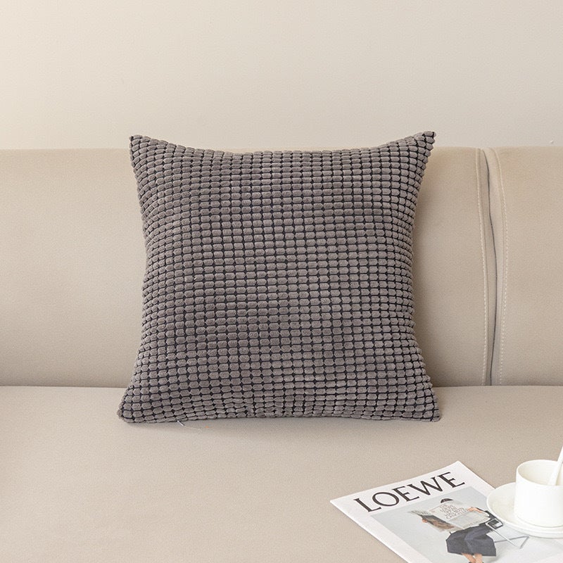 Nordic Simple Solid Color Pillow Corduroy Corn Kernels Home Living Room Bedroom Pillow Case Model Room Sofa Cushion - Image 5