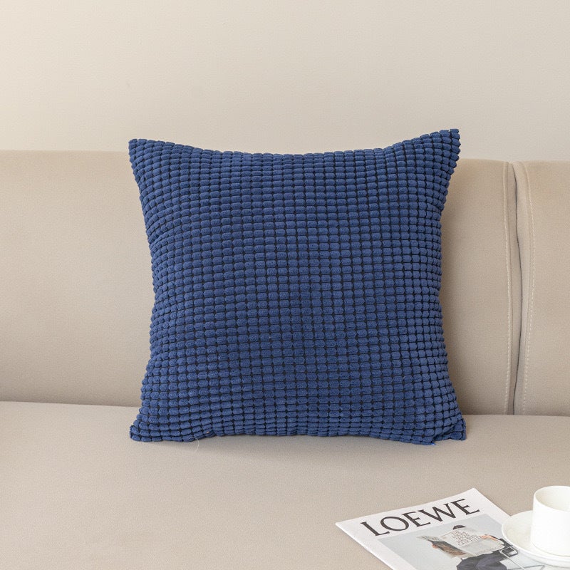 Nordic Simple Solid Color Pillow Corduroy Corn Kernels Home Living Room Bedroom Pillow Case Model Room Sofa Cushion - Image 1