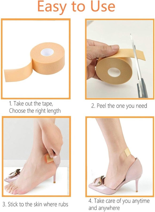 CAVERNSHOP Roll Blister Tape For Heel, Shoe Bite Protector, First Aid Waterproof Heel Grips Protector For Shoes, Foot Cushion Pads Prevention For Wear-Resistant Blister, Chafing, Friction, 2.5Cm X 5M - Image 3