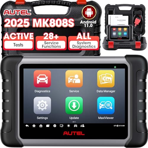 Autel MaxiCOM MK808S Scanner, 2025 Bidirectional Scan Tool Same as MK808BT Pro MX808S, 28+ Resets,Active Test,AutoAuth, All System Diagnostic, Injector Coding, Android 11, Update Of MK808 MX808 MK808Z - Image 1