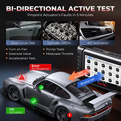 Autel MaxiCOM MK808S Scanner, 2025 Bidirectional Scan Tool Same as MK808BT Pro MX808S, 28+ Resets,Active Test,AutoAuth, All System Diagnostic, Injector Coding, Android 11, Update Of MK808 MX808 MK808Z - Image 4