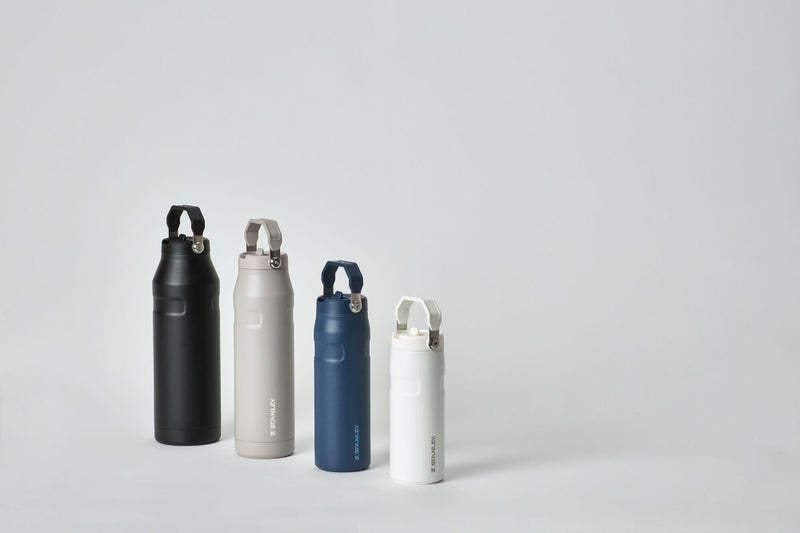 Stanley IceFlow Flip Straw 2.0 Water Bottle 24 OZ | Built-In Straw with Larger Opening | Lightweight & Leak-Resistant | Insulated Stainless Steel | BPA-Free | Ash - Image 3