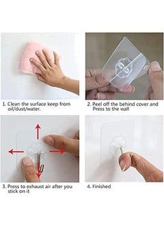 Generic 20 Pieces Heavy Duty Self-Adhesive Hook for Bathroom And Kitchen  - Image 3
